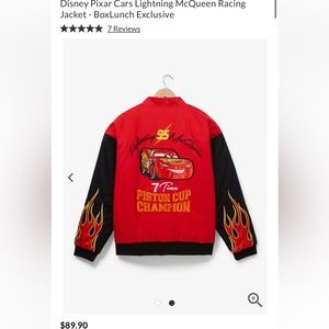 Disney Pixar Lightning McQueen Racer Jacket NWT